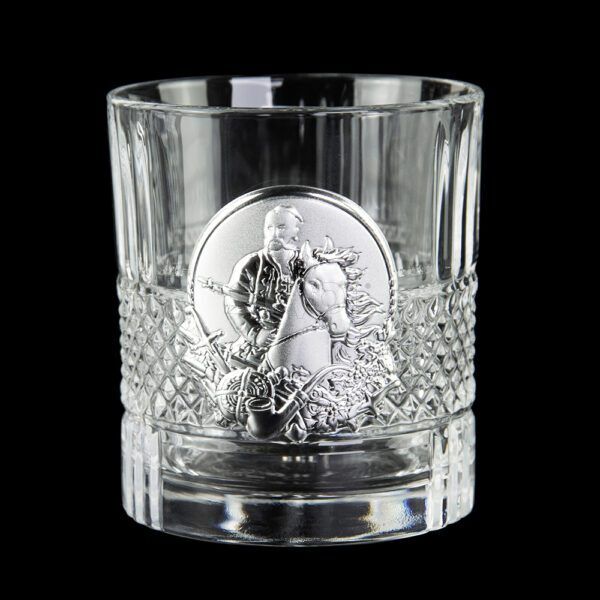 Набор для виски Boss Crystal "Казаки", 6 бокалов, накладки серебро Фото 8