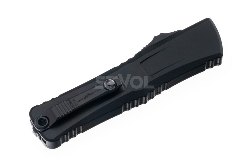 Ніж Microtech Combat Troodon Gen III OTF Iinterceptor Signature tactical, чорний фото 5
