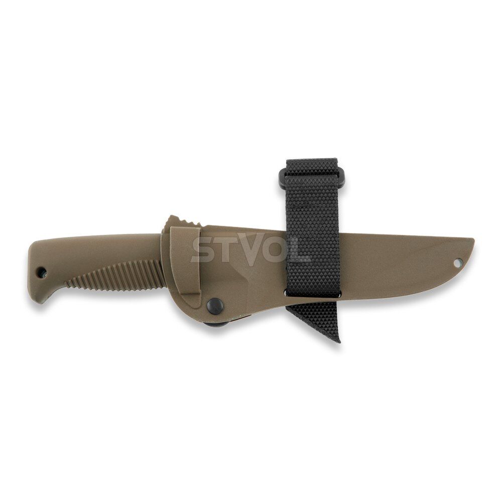 Ніж Peltonen M07, покриття PTFE Teflon, coyote, coyote композитний чохол фото 4