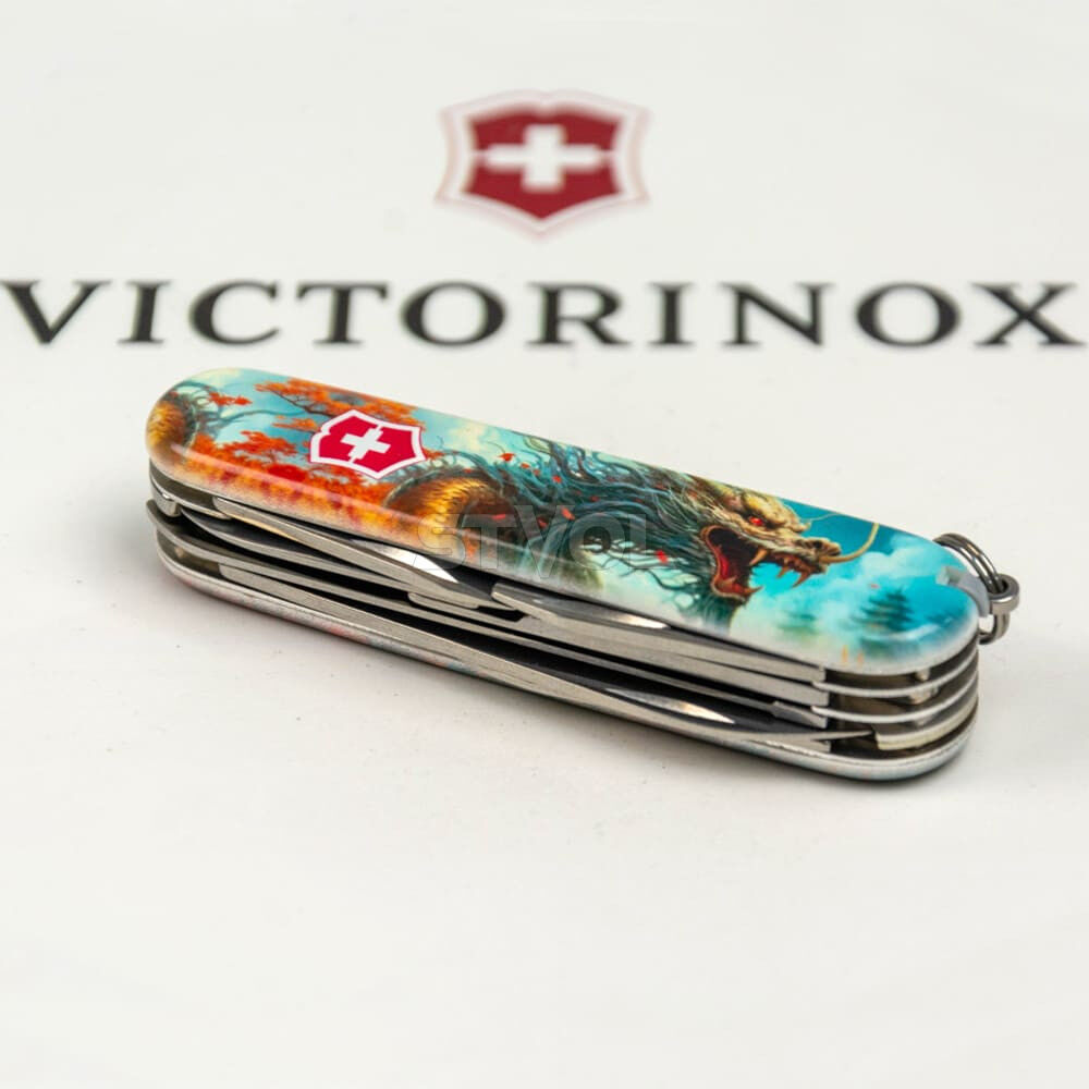 Ніж Victorinox Swiss Army Huntsman Zodiac Бойовий дракон фото 6