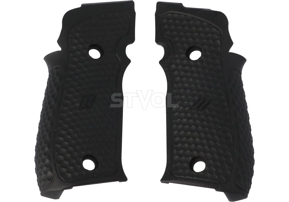 Накладки на пістолетне руків'я Sig Sauer P226 ZEV G10, HEXAGONAL AGGRESSIVE,  BLK фото
