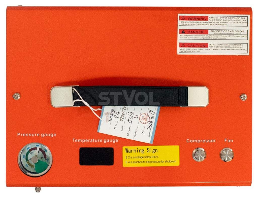 Z9.6.082 Компрессор высокого давления ZBROIA Portair S PCP 300 Bar (12v/110v/220v) Фото 4
