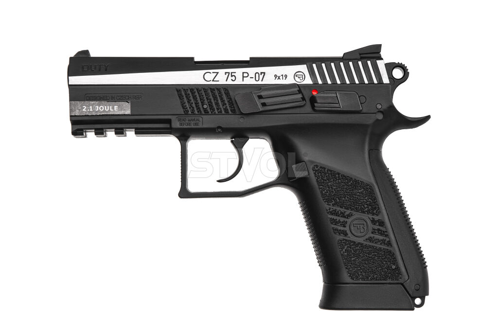 Пистолет пневматический ASG CZ 75 P-07 Nickel Blowback кал.4,5мм