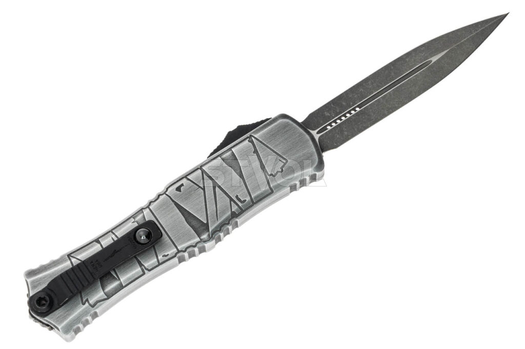 Нож Microtech Hera II Mini D/E OTF, Signature Brushed Metal Mummy Фото 2