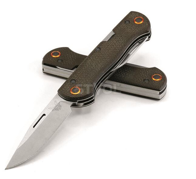 Ніж Benchmade "Weekender", 2 клинки, олива фото