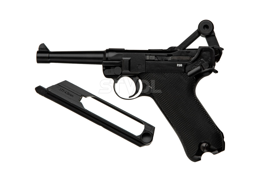 Пневматический пистолет Umarex Legends Luger P08 Blowback кал. 4,5 мм Фото 3
