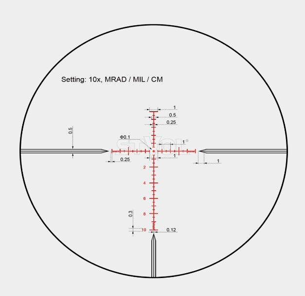 Прицел оптический Vector Optics Hugo 3-12x40i (25,4 мм) SFP illum. Fiber VHU-3 MIL Фото 3