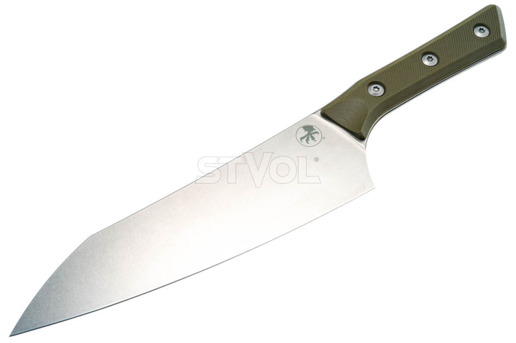 Шеф-нож Microtech 8" Stonewash Standard OD Green G-10