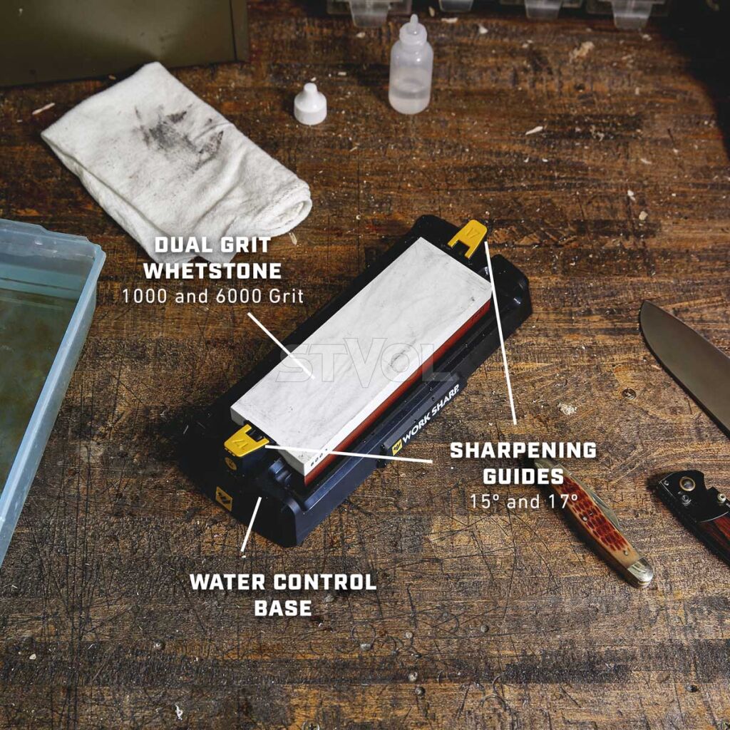 WSBCHWHT-I Work Sharp Точилка механічна Benchtop Whetstone Sharpener фото 4