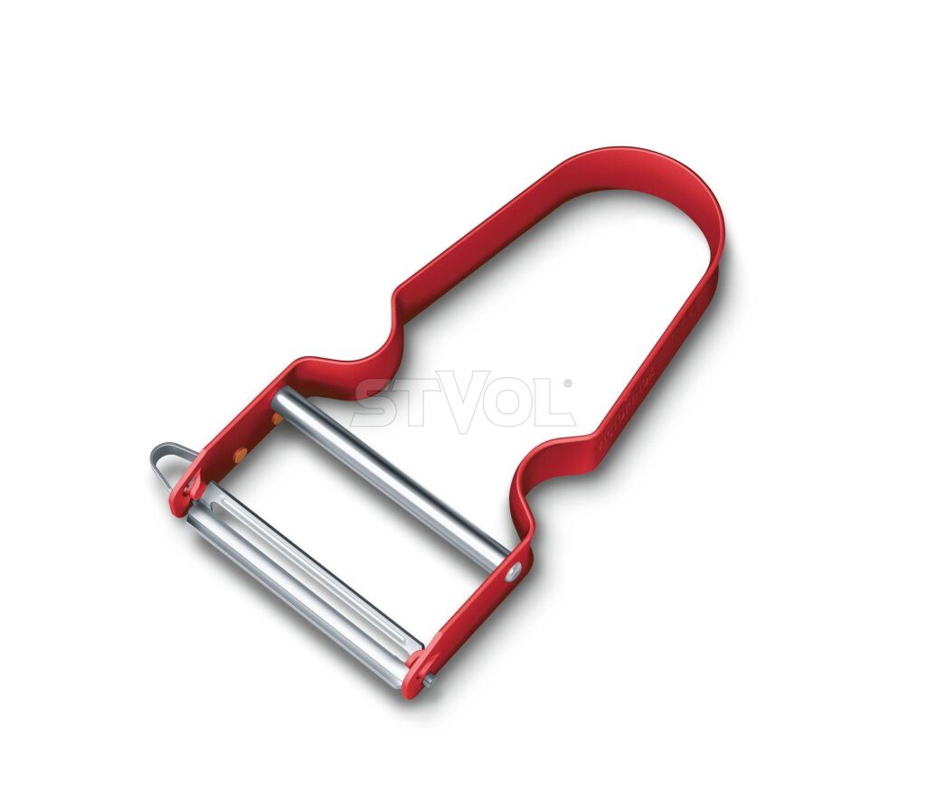 Овочечистка Victorinox REX Red, красная, одностороння гладка РК фото 2