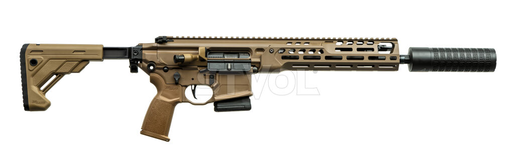 Карабін мисливский MCXS 223 REM, SBR, 11.5IN, IR CERAKOTE, FDE, MLOK, з глушником Sofie TAC фото