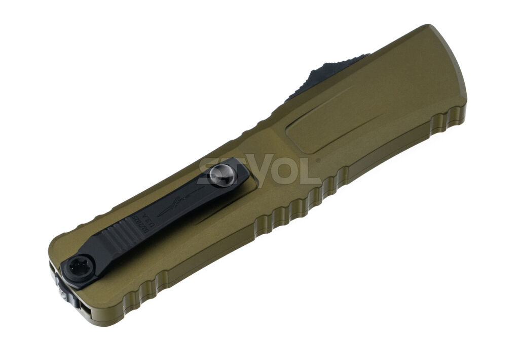 Ніж Microtech Combat Troodon Gen III OTF Iinterceptor, чорний клинок, руків'я OD green фото 5