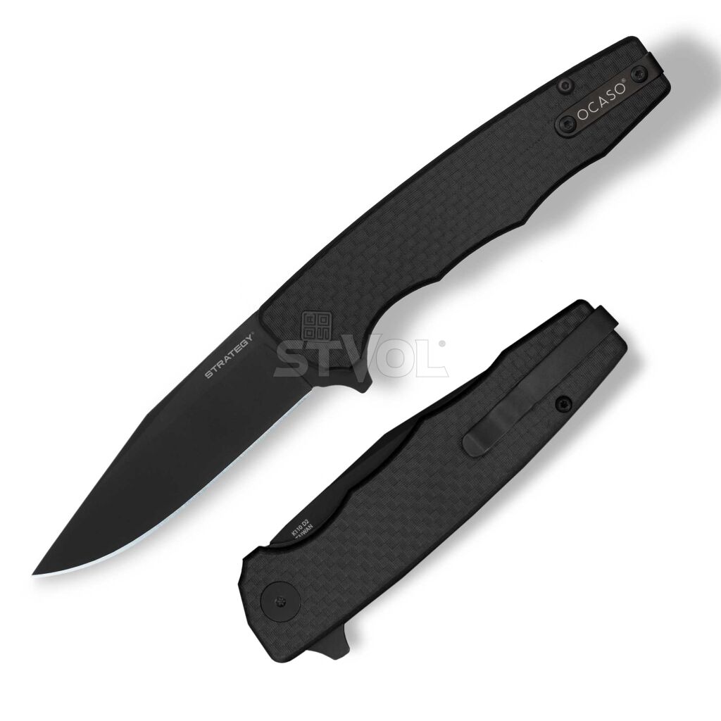 Ніж Ocaso "Strategy", Carbon Fiber + G-10, Black фото