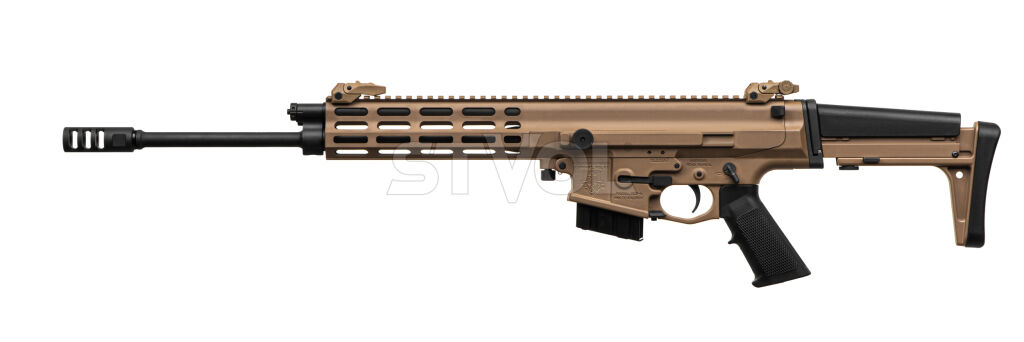 Карабін нарізний Robinson XCR-L 223REM 16" Gas Piston 1:7 Lightweight M-Lok FDE фото 3