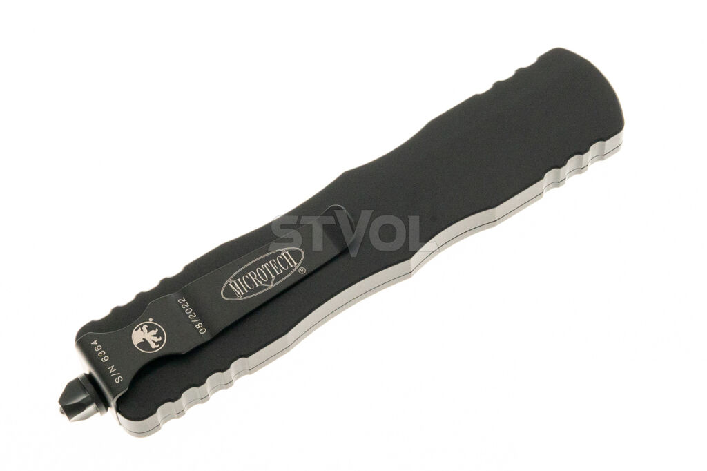 Ніж Microtech Dirac Delta D/E OTF, чорний клинок, чорне руків'я фото 3