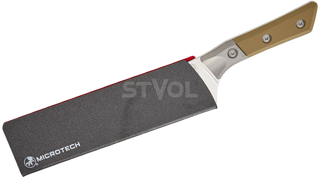 Шеф-ніж Microtech 8" Stonewash Standard OD Green G-10 з больстером фото 3