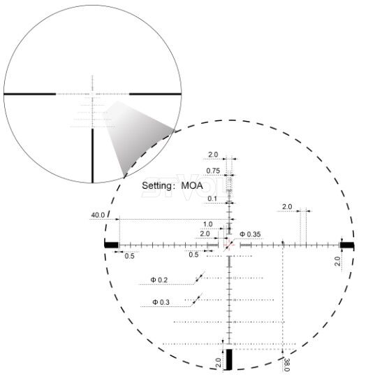 Прицел оптический Vector Optics Sentinel 6-24x50 (30 мм) illum. FFP VSE-3 MOA Фото 2