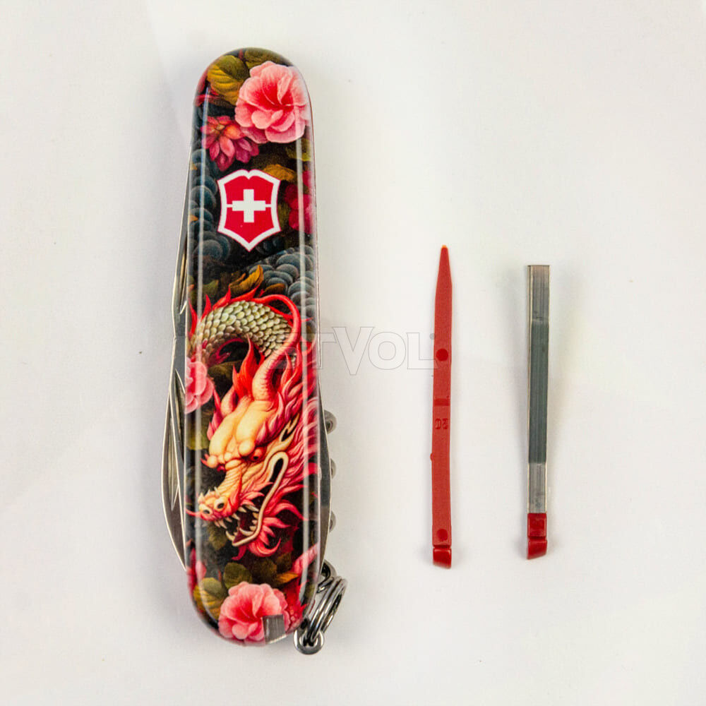 Ніж Victorinox Swiss Army Spartan Zodiac Китайський зелений дракон фото 4
