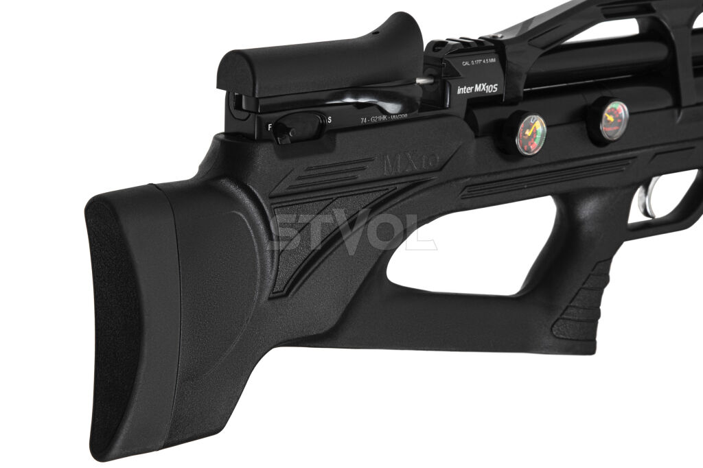 Пневматична Редукторна PCP гвинтівка  Aselkon MX10-S Black  кал. 4.5 фото 7